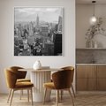 Obraz w ramie 50x50 - Majestatyczne Wysokości - Nowy Jork, wieżowce - rama biała