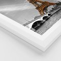 Plakat w ramie 30x40 - Echa Wieży Eiffla - wieża, Eiffla - rama biała
