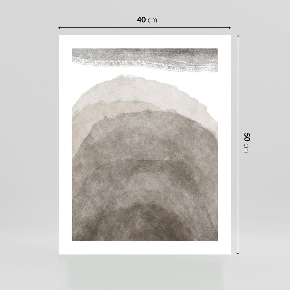 Plakat bez ramy 40x50 - Przenikające Kształty - rozmyte cienie, abstrakcja