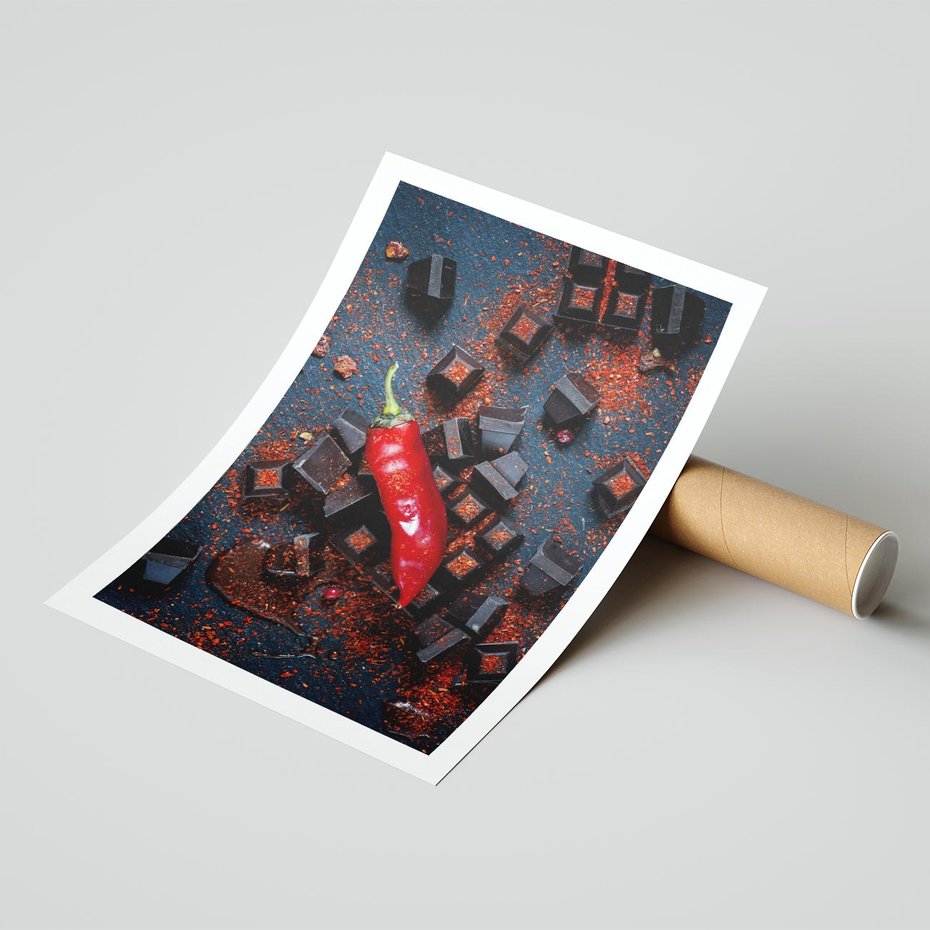 Plakat bez ramy 21x30 - Papryka w Restauracji - restauracja, papryka