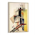 Obraz w ramie 50x70 - Kolorowe Wnętrza Inspiracji - abstrakcyjny obraz, jak kandinsky - rama drewno