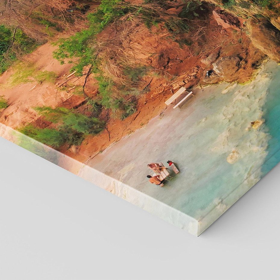 Obraz na płótnie 120x60 - Wodospad wśród majestatycznych gór - wodospad, górski