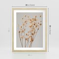 Plakat w ramie 40x50 - Delikatne gipsówki - gipsówka, suche - rama drewno