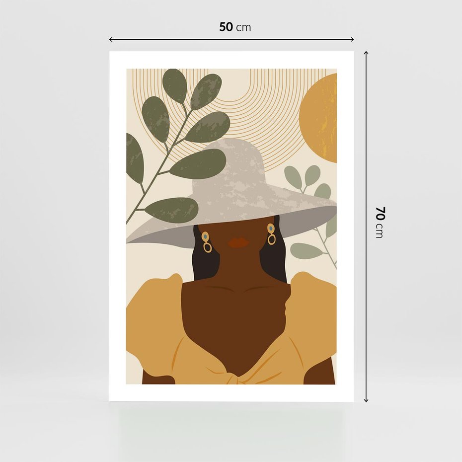 Plakat bez ramy 50x70 - Grafika w Innowacyjnym Stylu - grafika, postać kobiety