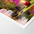 Plakat bez ramy 30x40 - Światło Świecących Kwiatów w Spa - spa, świaca