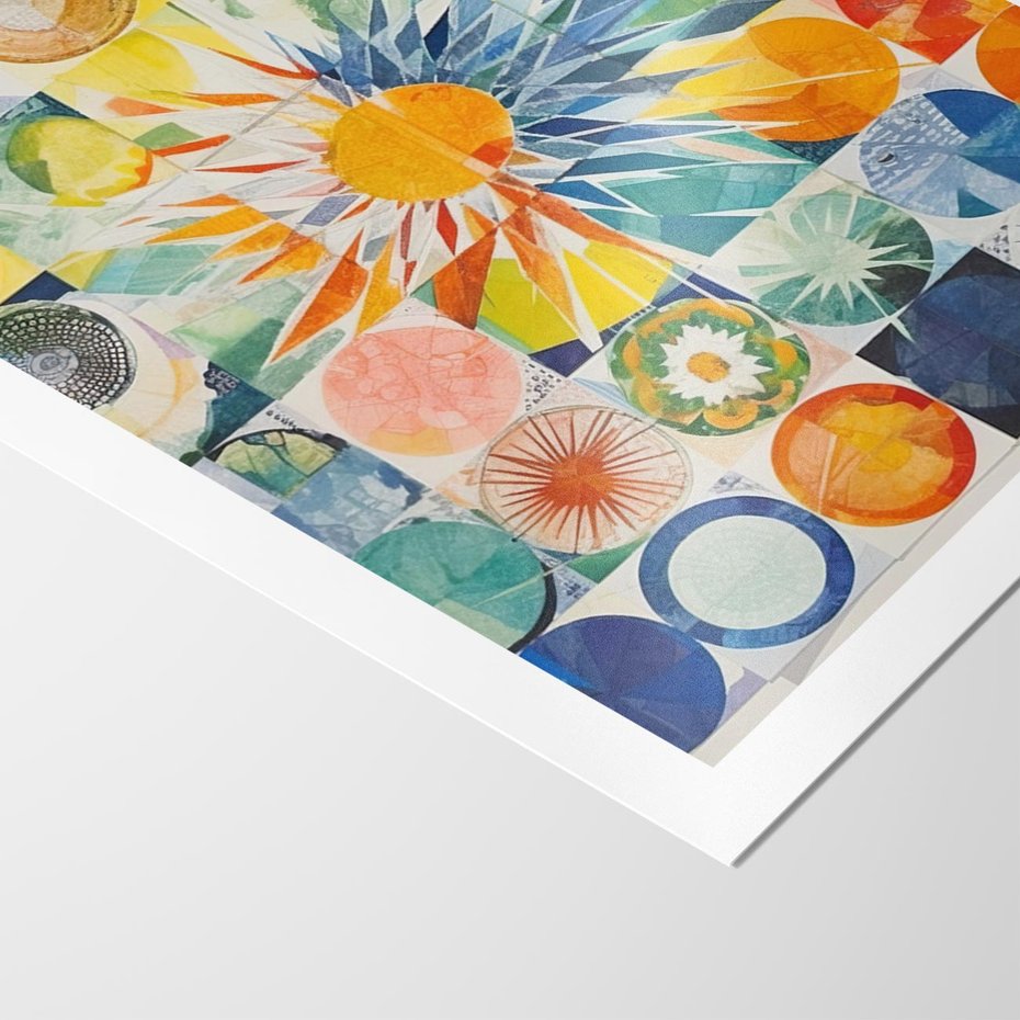 Plakat bez ramy 50x70 - Rozkwitające Wzory Abstrakcji - abstrakcyjny obraz, mnogość kolorów