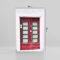 Obraz na płótnie 50x70 - Retro Przez Drzwi - drzwi, retro