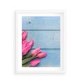 Plakat w ramie 40x50 - Piękno w pełnym rozkwicie - kwiaty, tulipany - rama biała