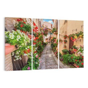 Obraz na płótnie 120x80 - miasto w kolorach - uliczka, miasto