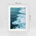 Plakat w ramie 30x40 - Morska potęga - morze, ocean - rama biała