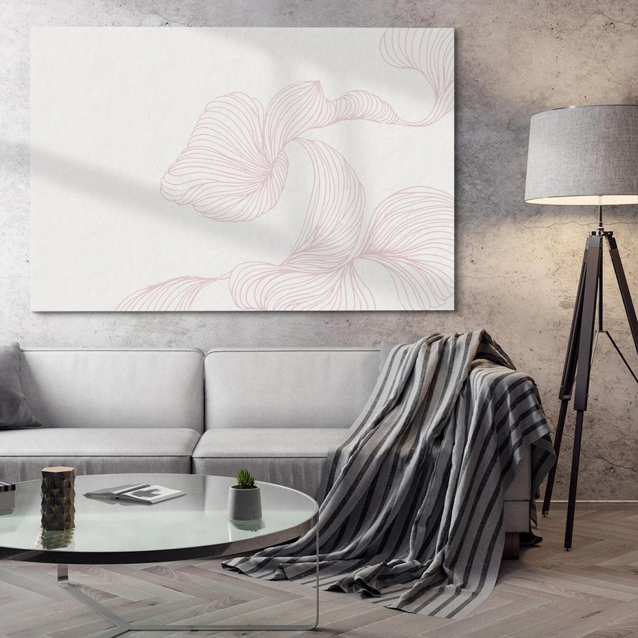 Obraz na płótnie 100x70 - Szept marzeń i tajemnic - abstrakcyjne, roślinne ornamenty