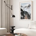 Plakat w ramie 40x50 - Górski Raj - góry, śnieg - rama drewno