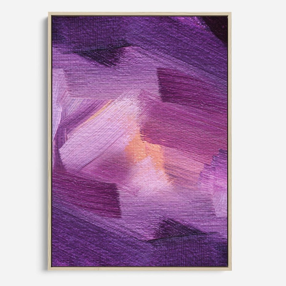 Obraz w ramie 80x120 - Abstrakcyjna gra kolorów - abstrakcja, akwarela - rama drewno