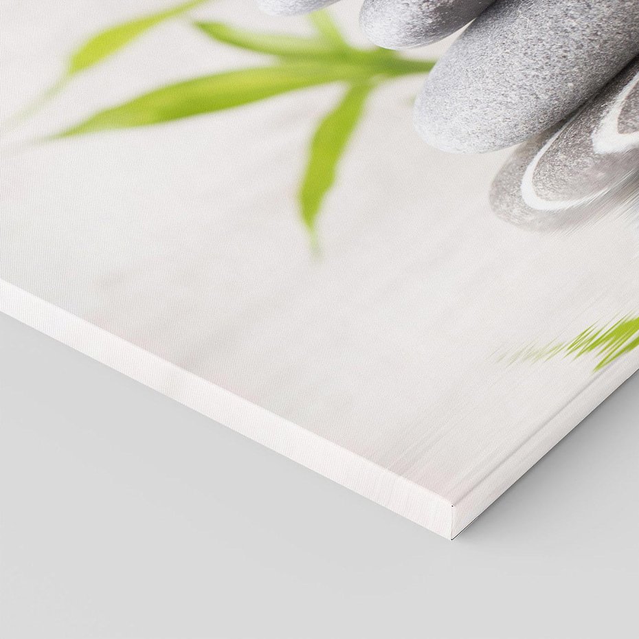 Obraz na płótnie 80x80 - Spa kamienie: naturalne piękno - spa, kamienie