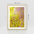 Plakat w ramie 30x40 - Delikatność natury - lawenda, kwiaty - rama drewno