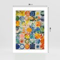 Plakat bez ramy 30x40 - Rozkwitające Wzory Abstrakcji - abstrakcyjny obraz, mnogość kolorów