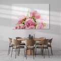 Obraz na płótnie 70x50 - Bukiet Róż - róże, bukiet