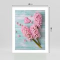 Plakat bez ramy 40x50 - Hiacynty w Kwiatowej Kompozycji - hiacynty, kwiaty