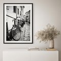 Plakat bez ramy 30x40 - Rower w Kontraście - rower, czarno