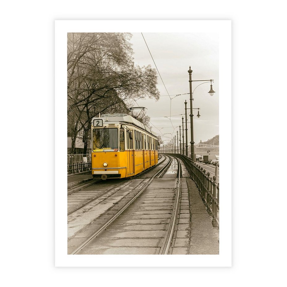 Plakat bez ramy 30x40 - Tramwaj w Lizbonie - Lizbona, tramwaj