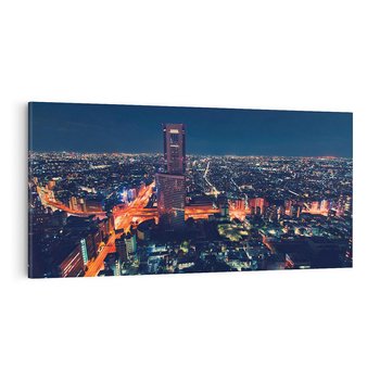 Obraz na płótnie 120x60 - światła i tradycja - Japonia, Tokio