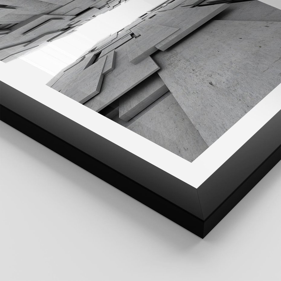Plakat w ramie 30x40 - Architektura 3D - architektura, 3D - rama czarna