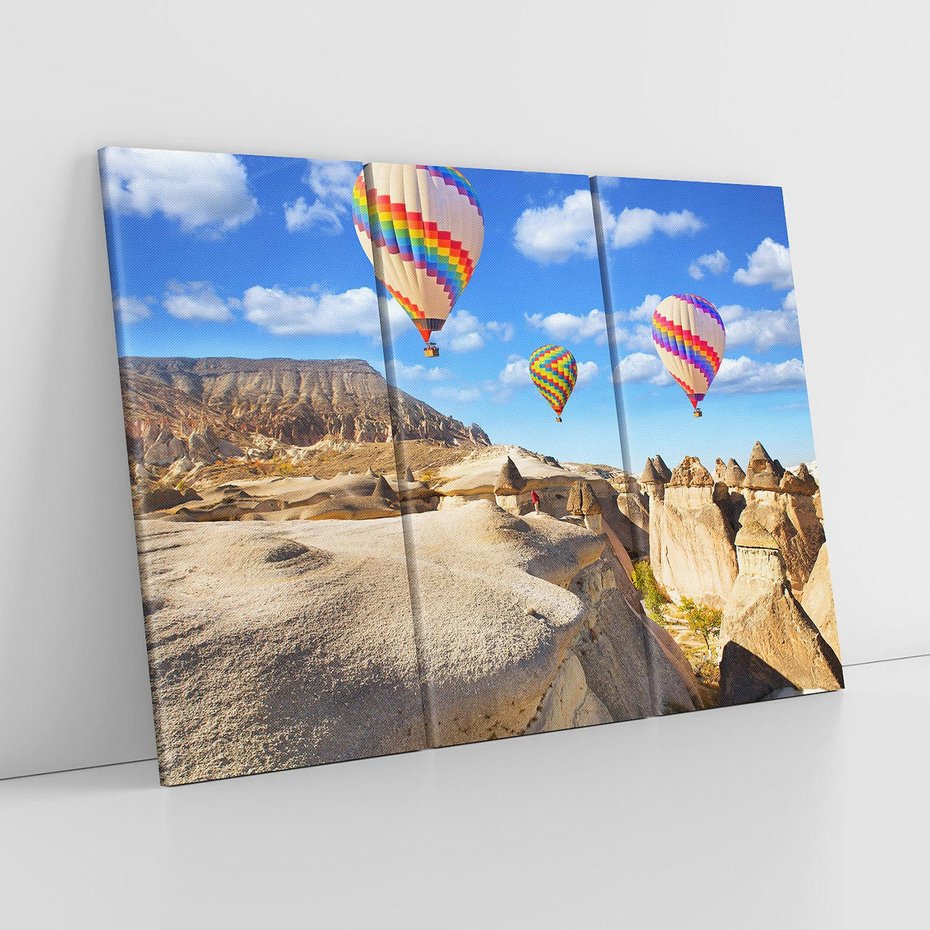 Obraz na płótnie 120x80 - Kolorowe Balony nad Turcją - balony, turcja