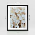 Plakat w ramie 40x50 - Białe Narcyzy - narcyzy, kwiaty - rama czarna