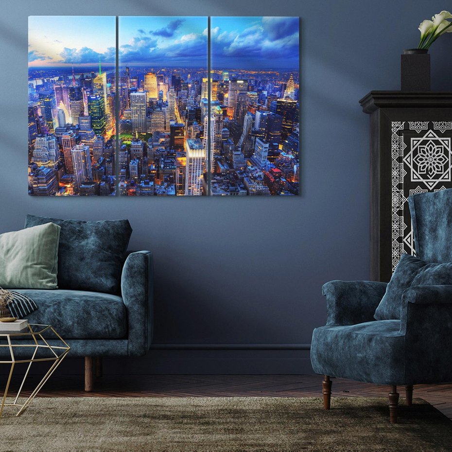 Obraz na płótnie 120x80 - Energia wielkiego miasta - Nowy Jork, NY