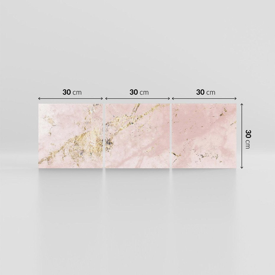 Obraz na płótnie 90x30 - Piękno w Szczegółach - marmur, złoto