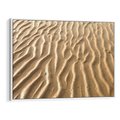 Obraz w ramie 100x70 - Piasek i Nieskończoność - pustynia, piasek - rama biała