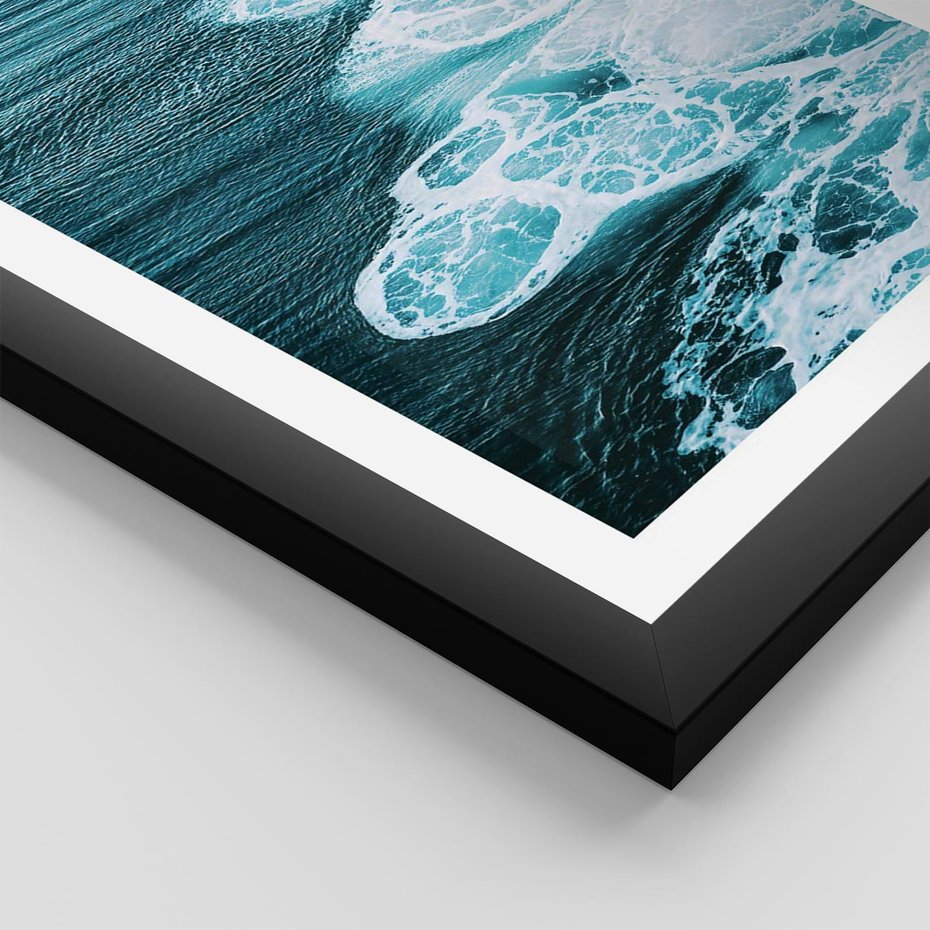 Plakat w ramie 50x70 - Morska potęga - morze, ocean - rama czarna