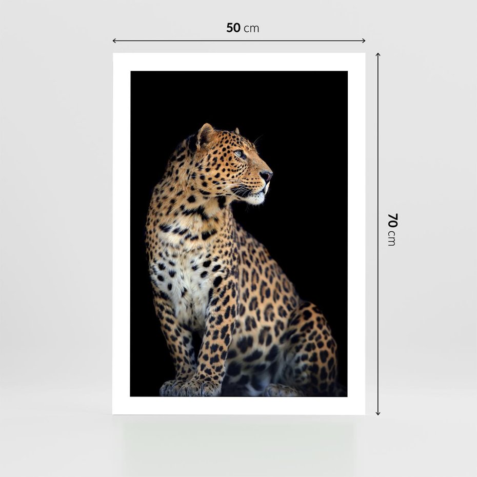 Plakat bez ramy 50x70 - Elegancja Jaguarowej Pantery - jaguar, pantera