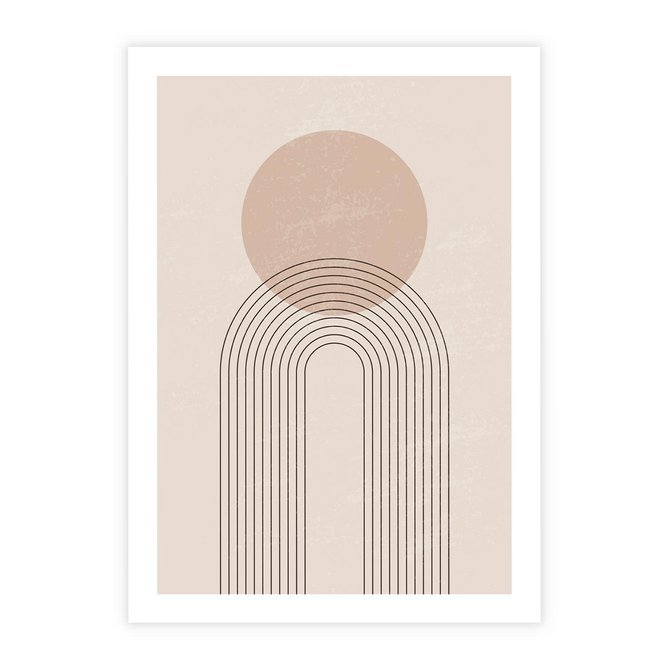 Plakat bez ramy 21x30 - Konturem Zdefiniowane - boho plakat, minimalizm