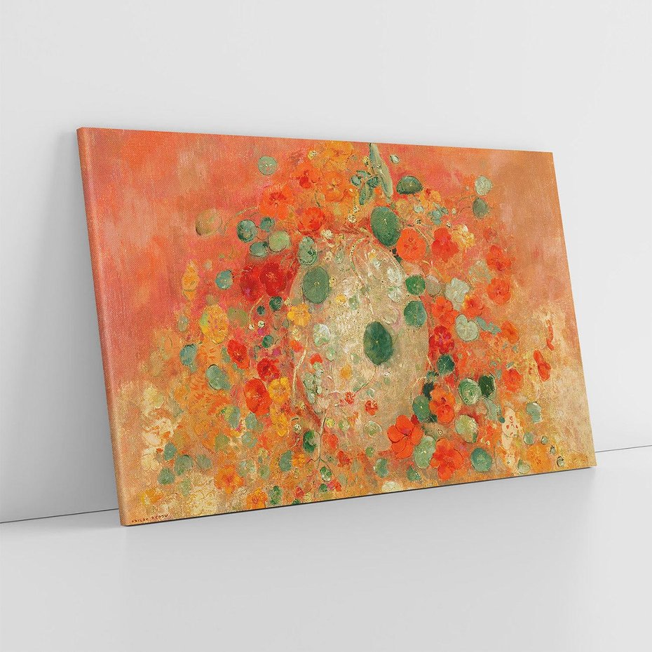 Obraz na płótnie 70x50 - "Nasturcje" (1905) Odilon Redon - Reprodukcja - reprodukcja, obraz na płótnie