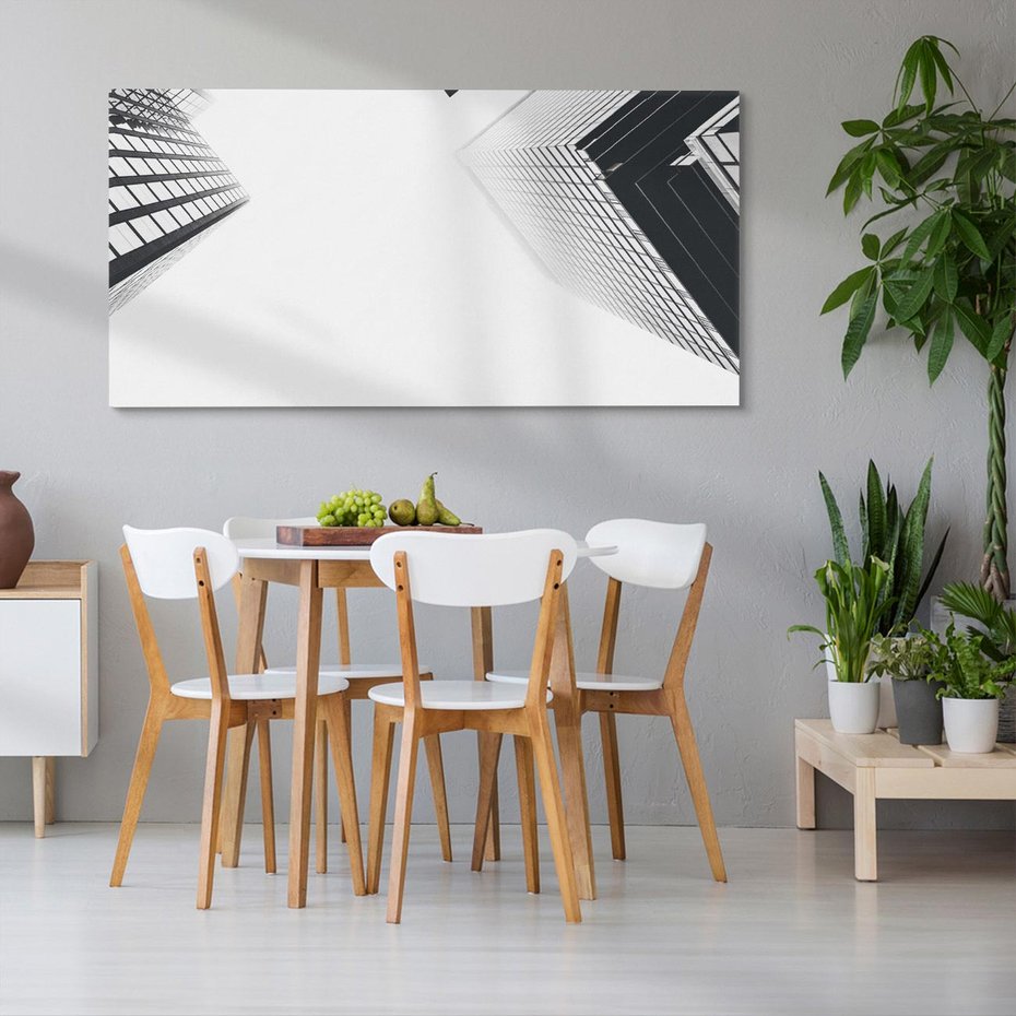 Obraz na płótnie 120x60 - Nowoczesna Dynamika - perspektywa, wieżowce