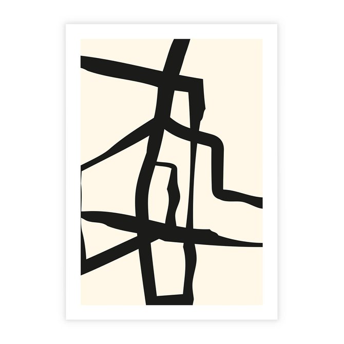 Plakat bez ramy 21x30 - Impresje Wymiaru - linie, abstrakcja