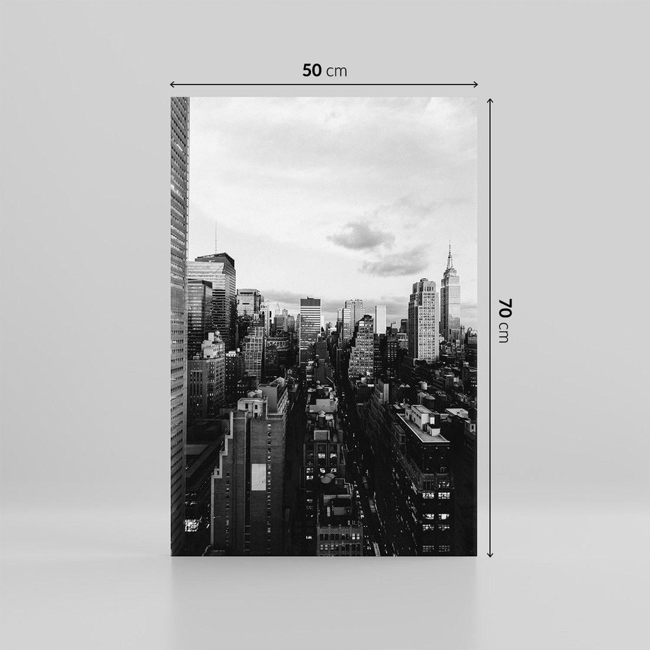 Obraz na płótnie 50x70 - Wibracje Miejskiego Życia - miasto, wieżowce