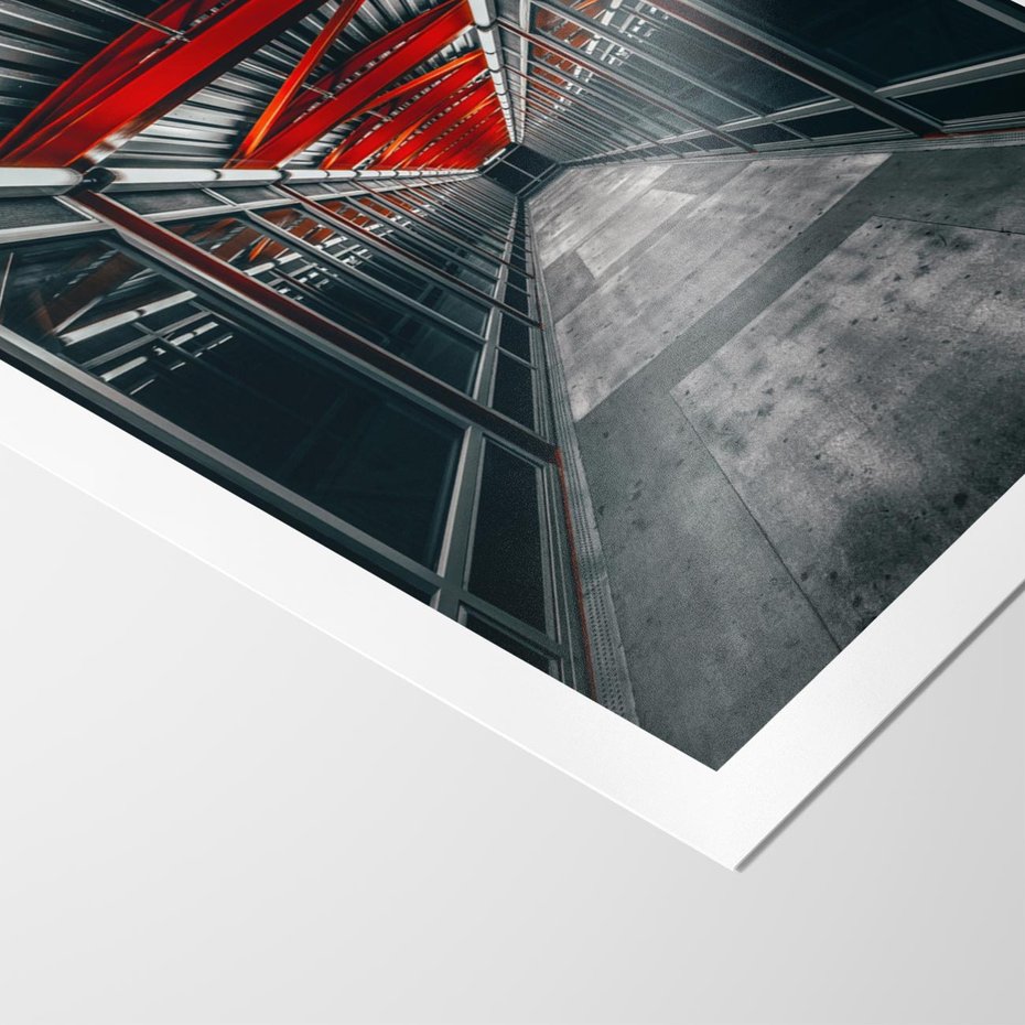 Plakat bez ramy 21x30 - Nieskończoność Przestrzeni - korytarz, perspektywa