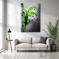 Obraz na płótnie 70x100 - Bambusowa Harmonia - bambus, liście