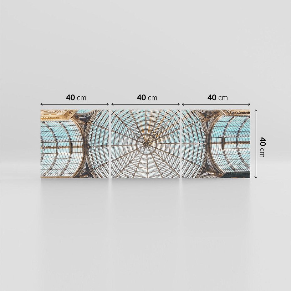 Obraz na płótnie 120x40 - Magia Sklepienia - sklepienie, szklany dach