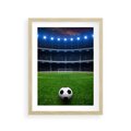 Plakat w ramie 30x40 - Piłka nożna - gol! - piłka nożna, gol - rama drewno