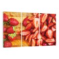 Obraz na płótnie 120x80 - Truskawki - Smak Lata w Owocowym Ogrodzie - truskawki, owoce