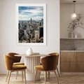 Plakat w ramie 50x70 - Duch Nowego Jorku - Manhattan, Nowy Jork - rama biała