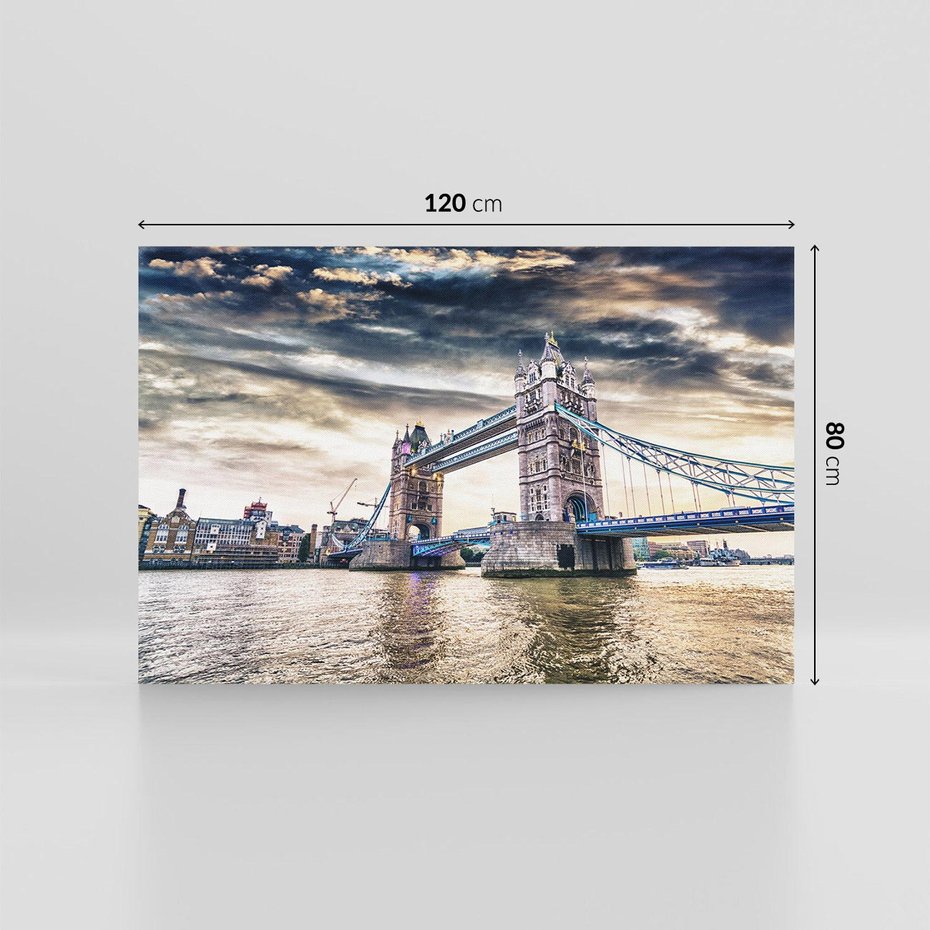 Obraz na płótnie 120x80 - Ikona Londynu - Londyn, most