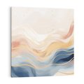 Obraz na płótnie 70x70 - Ukojenie Współczesności - abstrakcyjne fale, gładkie linie