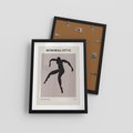 Plakat w ramie 30x40 - Sztuka Nowoczesności: Minimalistyczny Plakat - modern art, minimalistyczny plakat - rama czarna