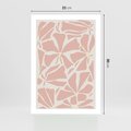 Plakat bez ramy 21x30 - Akwarelowe Promienie - abstrakcyjne boho kwiaty, kompozycja
