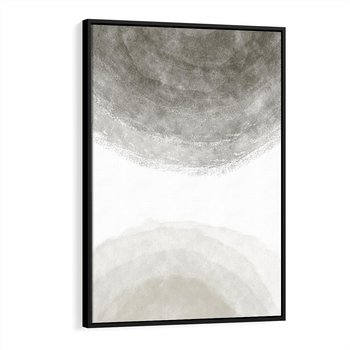 Obraz w ramie 50x70 - Impresje Energii - rozmyte cienie, abstrakcja - rama czarna