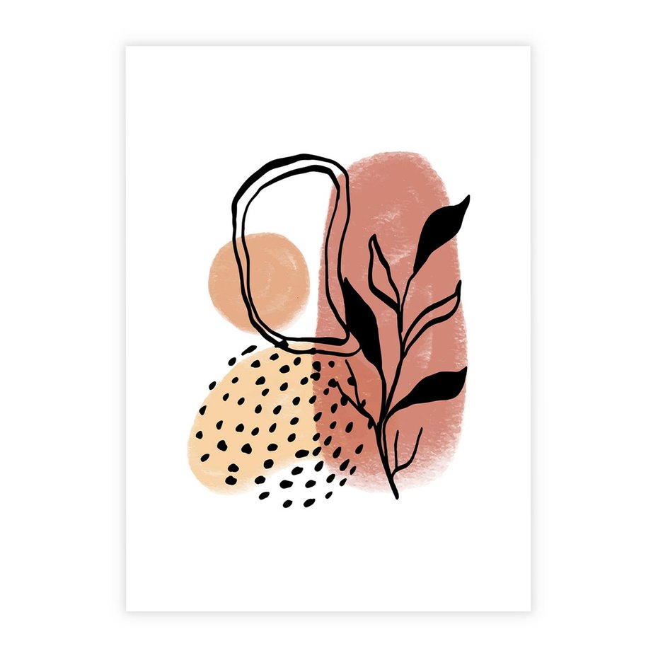 Plakat bez ramy 40x50 - Migotliwe Harmonie - abstrakcja, sztuka nowoczesna